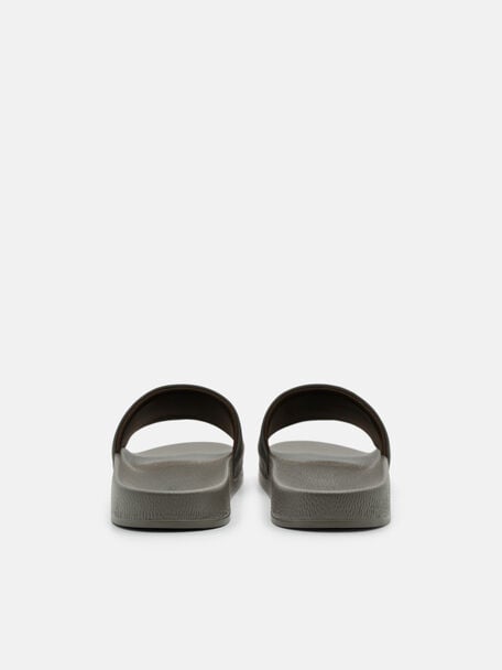 Rubber Slide Sandals, , hi-res