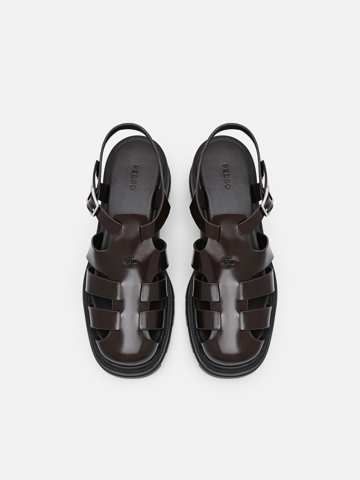 Sandal Berbingkai Kulit Verlin, , hi-res