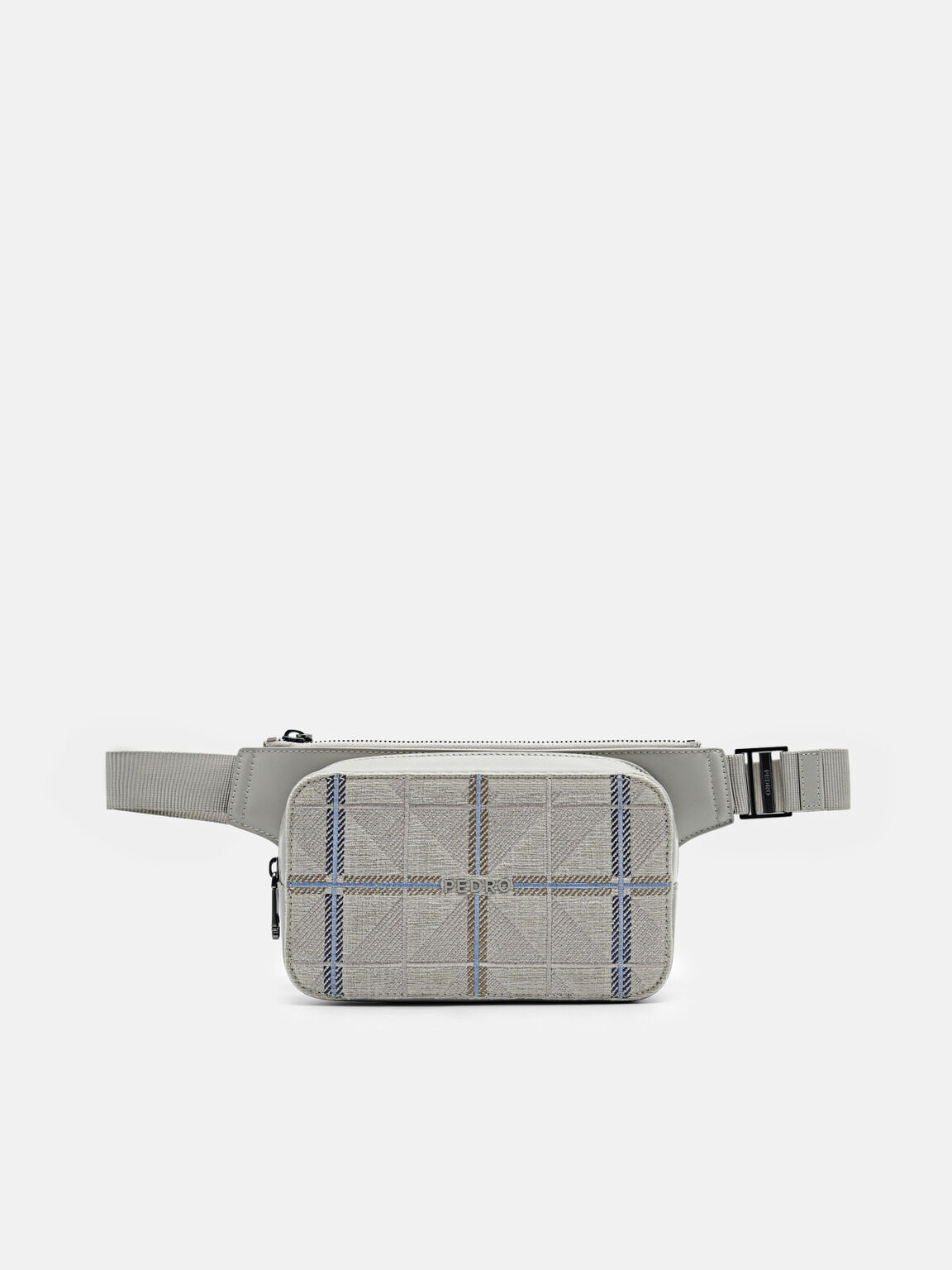 PEDRO Icon Leather Sling Pouch, Grey, hi-res