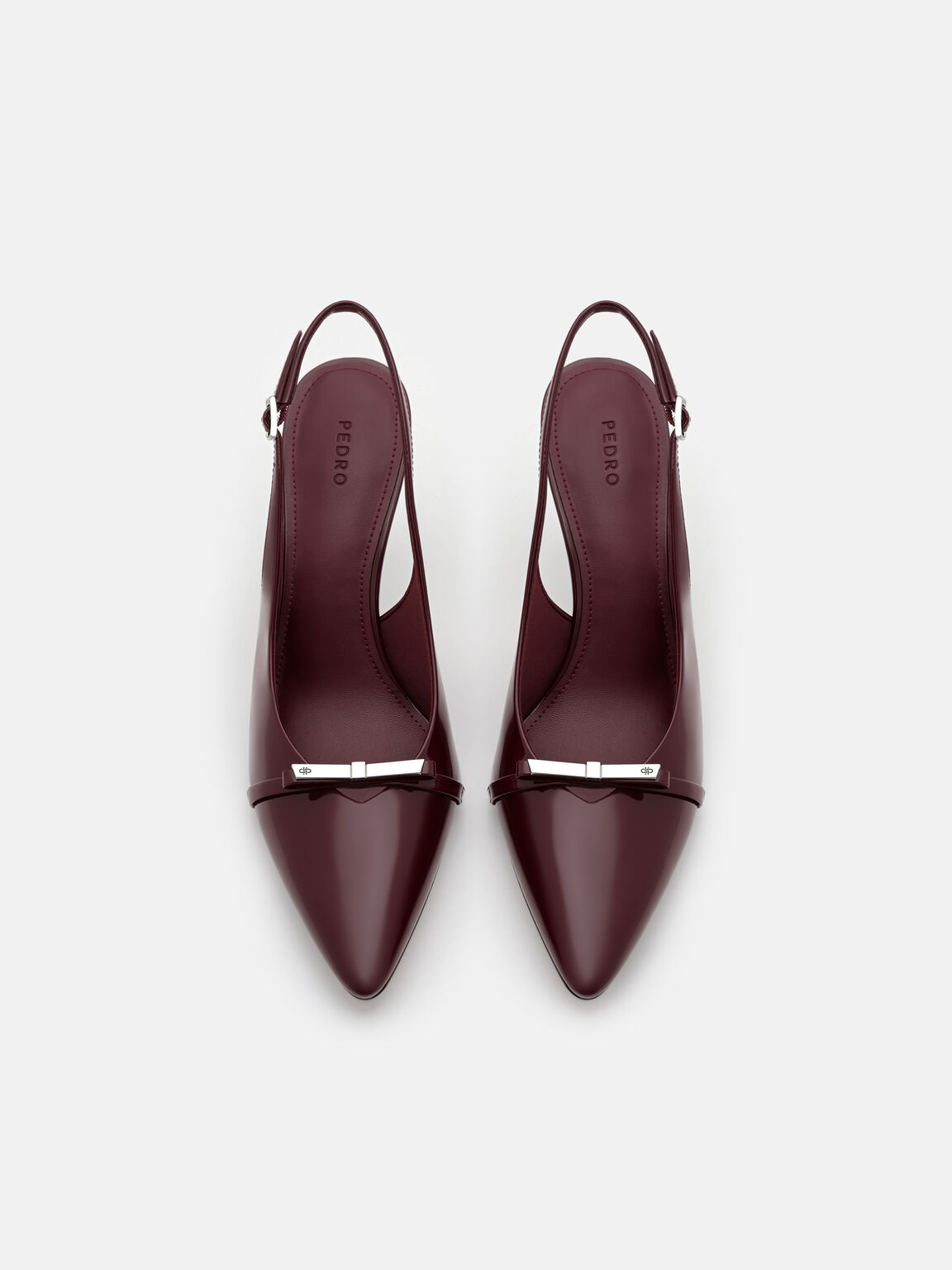 Jeanine Patent Leather Heel Slingback Pumps, , hi-res