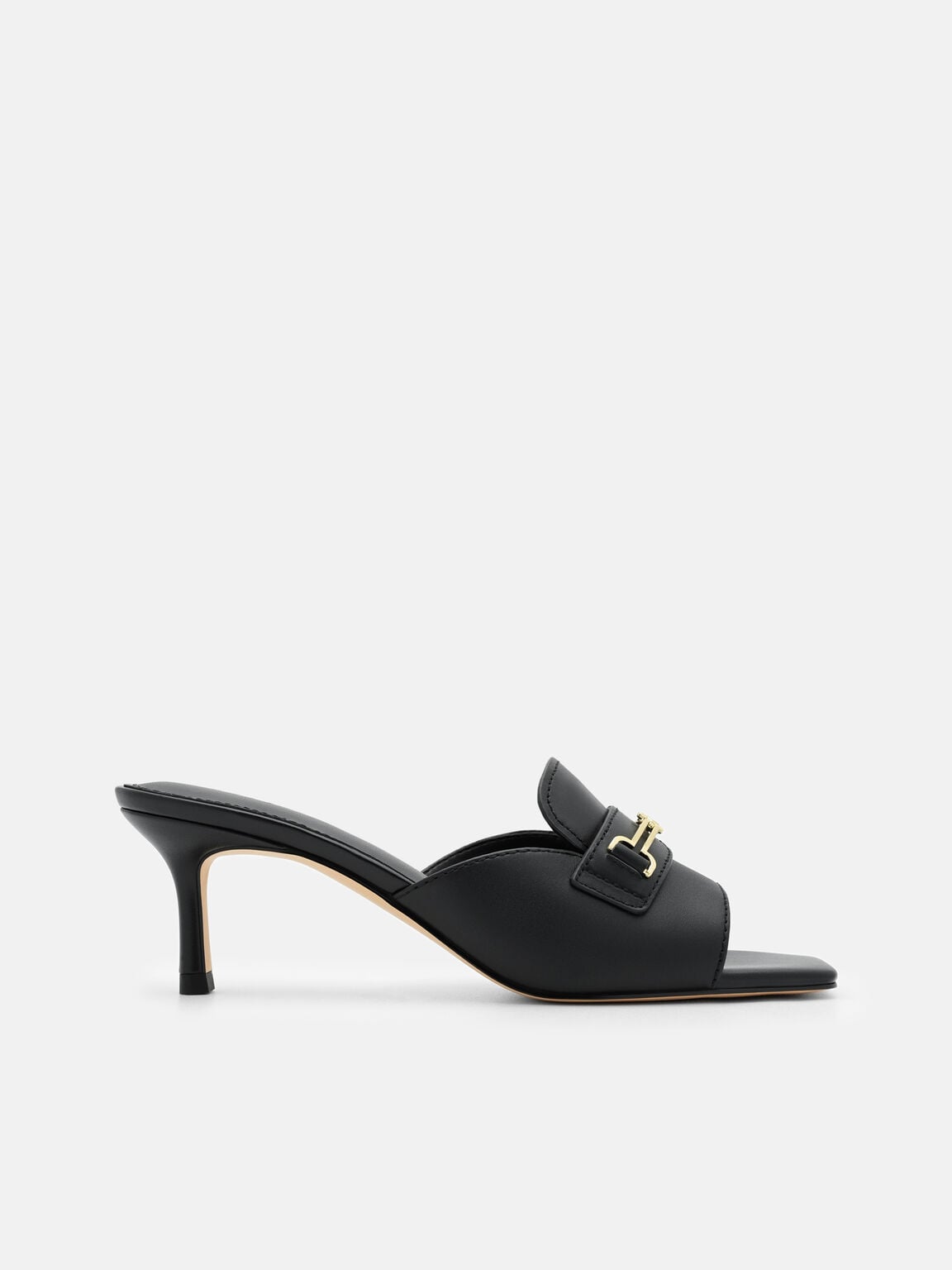 Alistair Leather Horsebit Heel Sandals, , hi-res