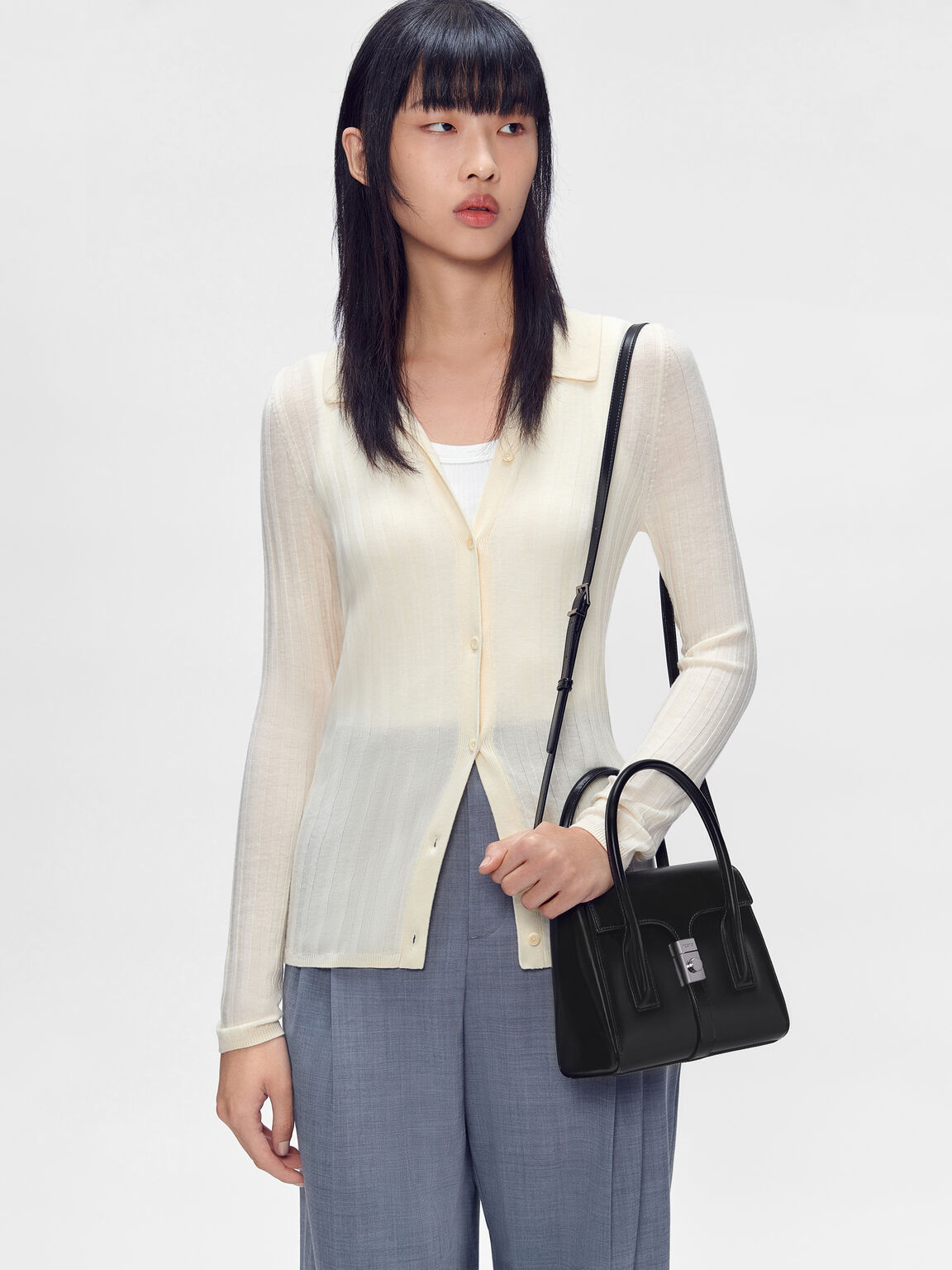 PEDRO Studio Farida Leather Compact Handbag, 