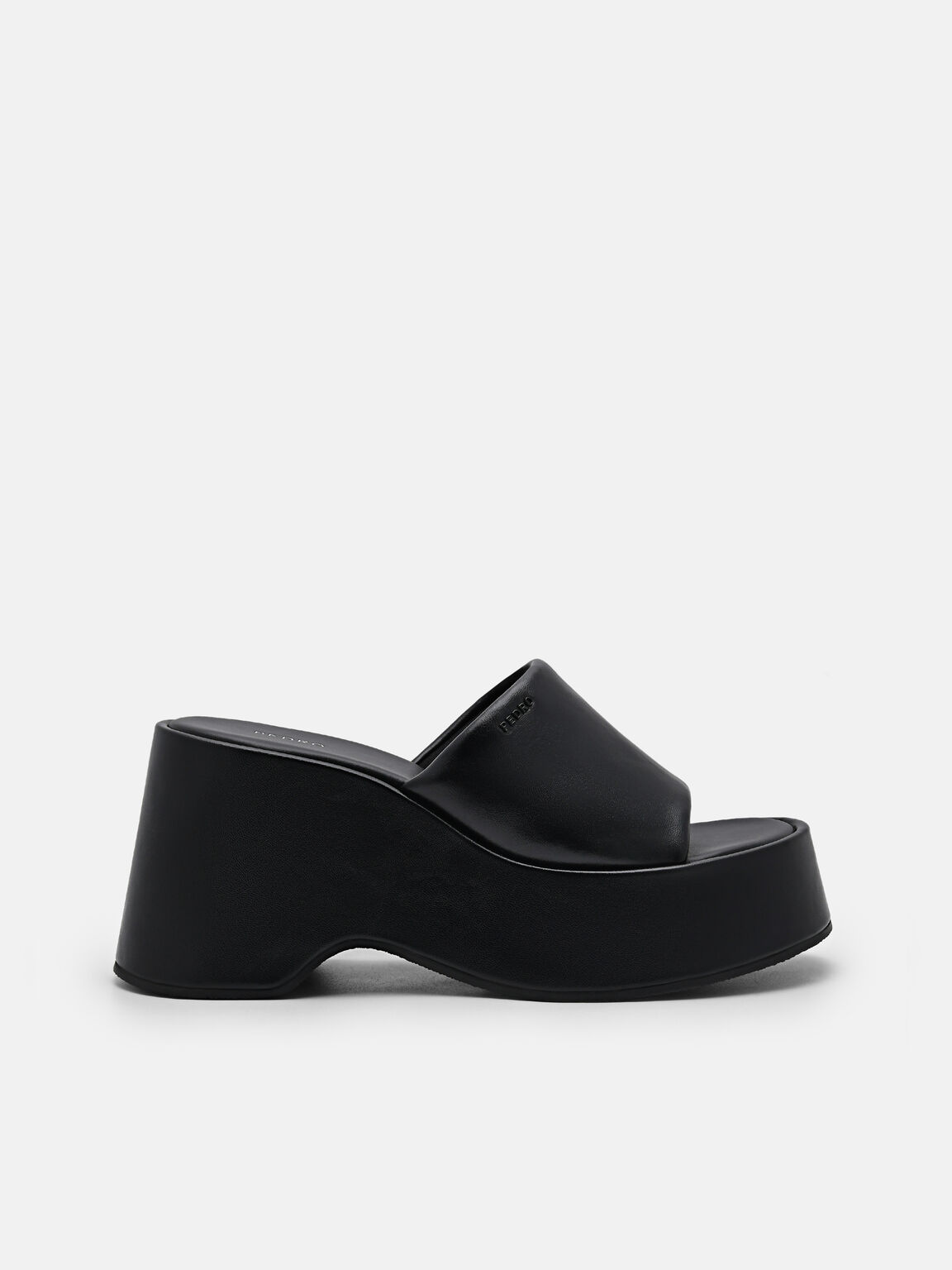 Seren Wedge Sandals, Black, hi-res