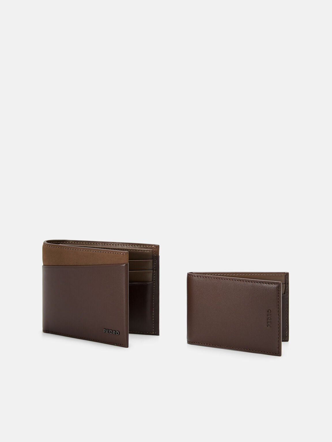 Nubuck Leather Bi-Fold Wallet with Insert, 