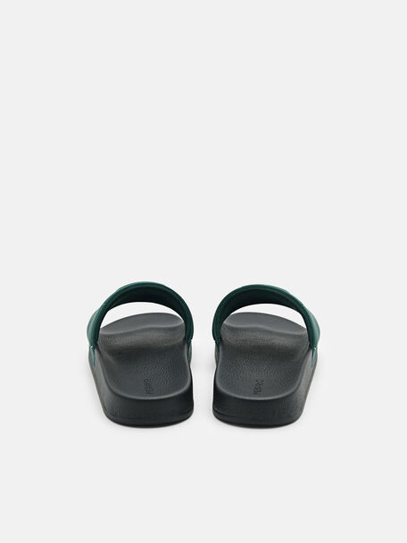 PEDRO Icon Leather Heel Sandals, Black