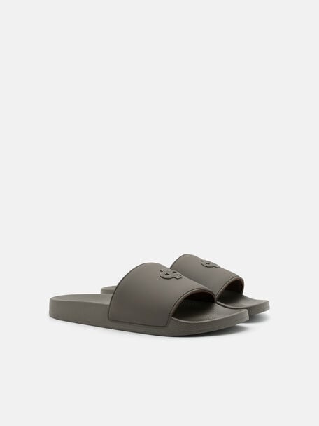 Rubber Slide Sandals, , hi-res