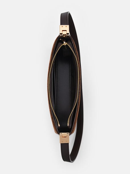 PEDRO Icon Leather Heel Sandals, Black