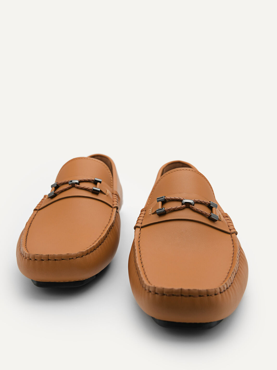 Sepatu Mengemudi Kulit Horsebit, 