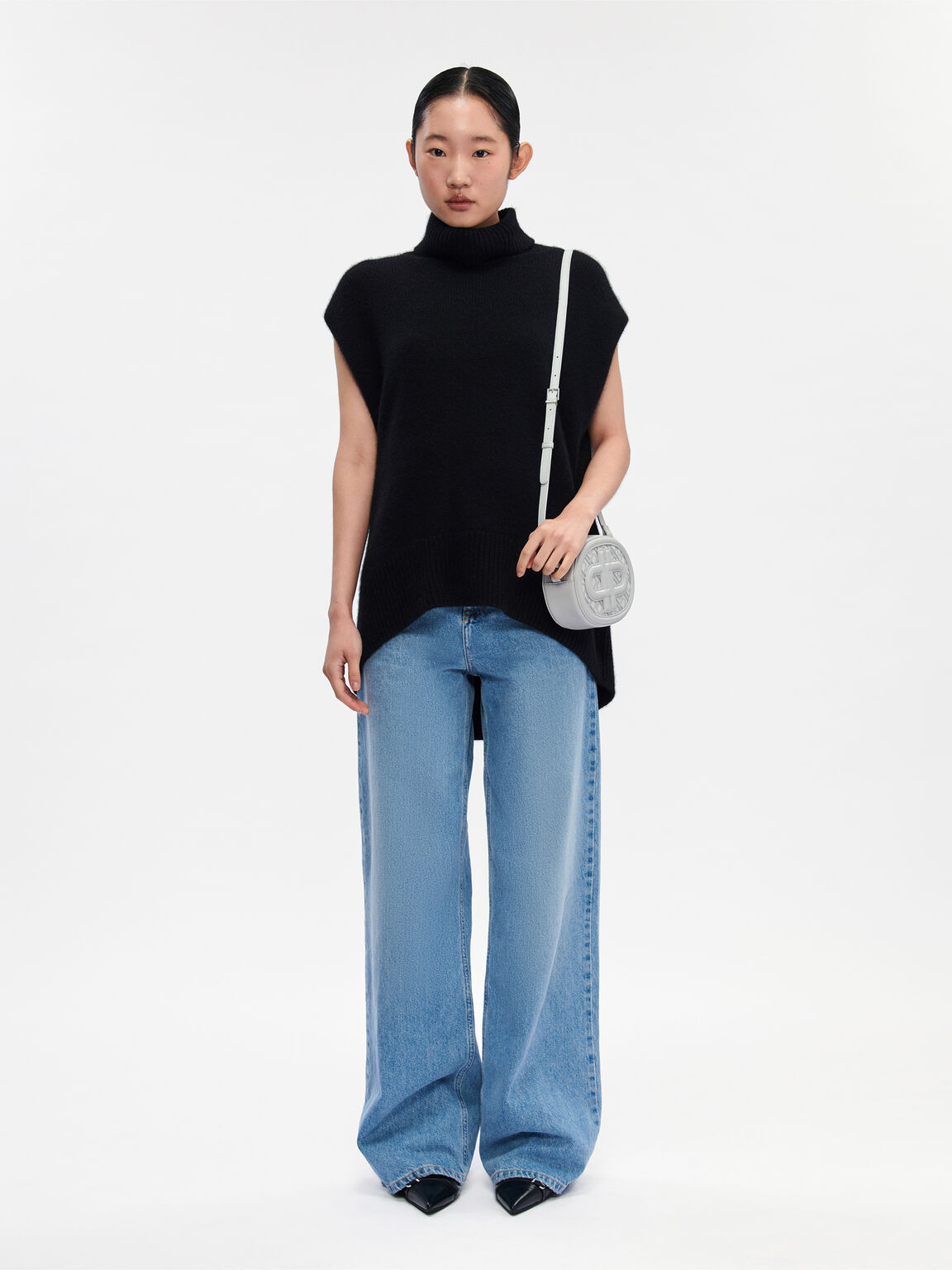PEDRO Icon Round Leather Shoulder Bag, 