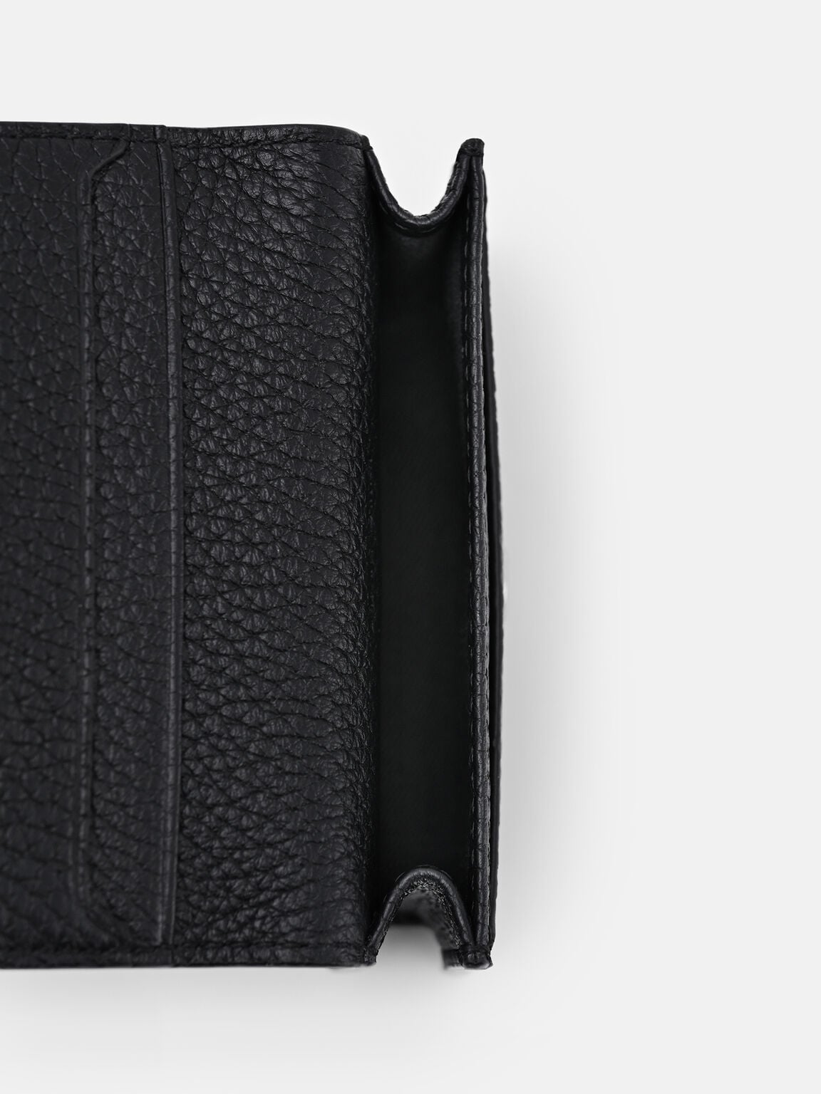 Tumbled Leather Bi-Fold Card Holder, 
