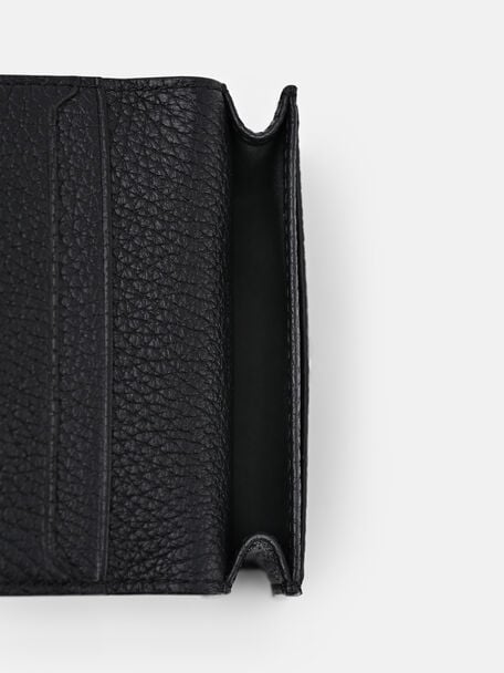 Tumbled Leather Bi-Fold Card Holder, 