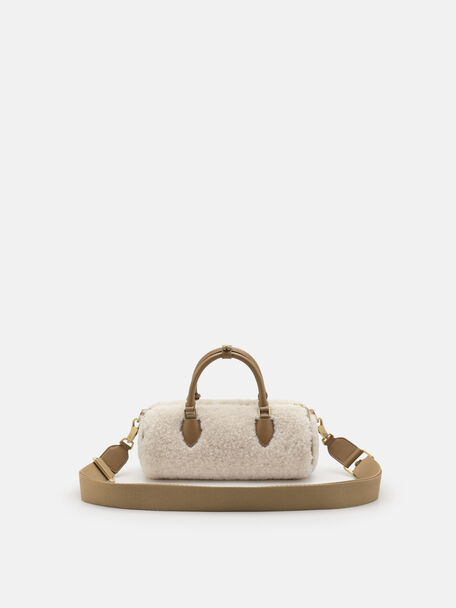 Ilena Faux Fur Bowling Bag, , hi-res
