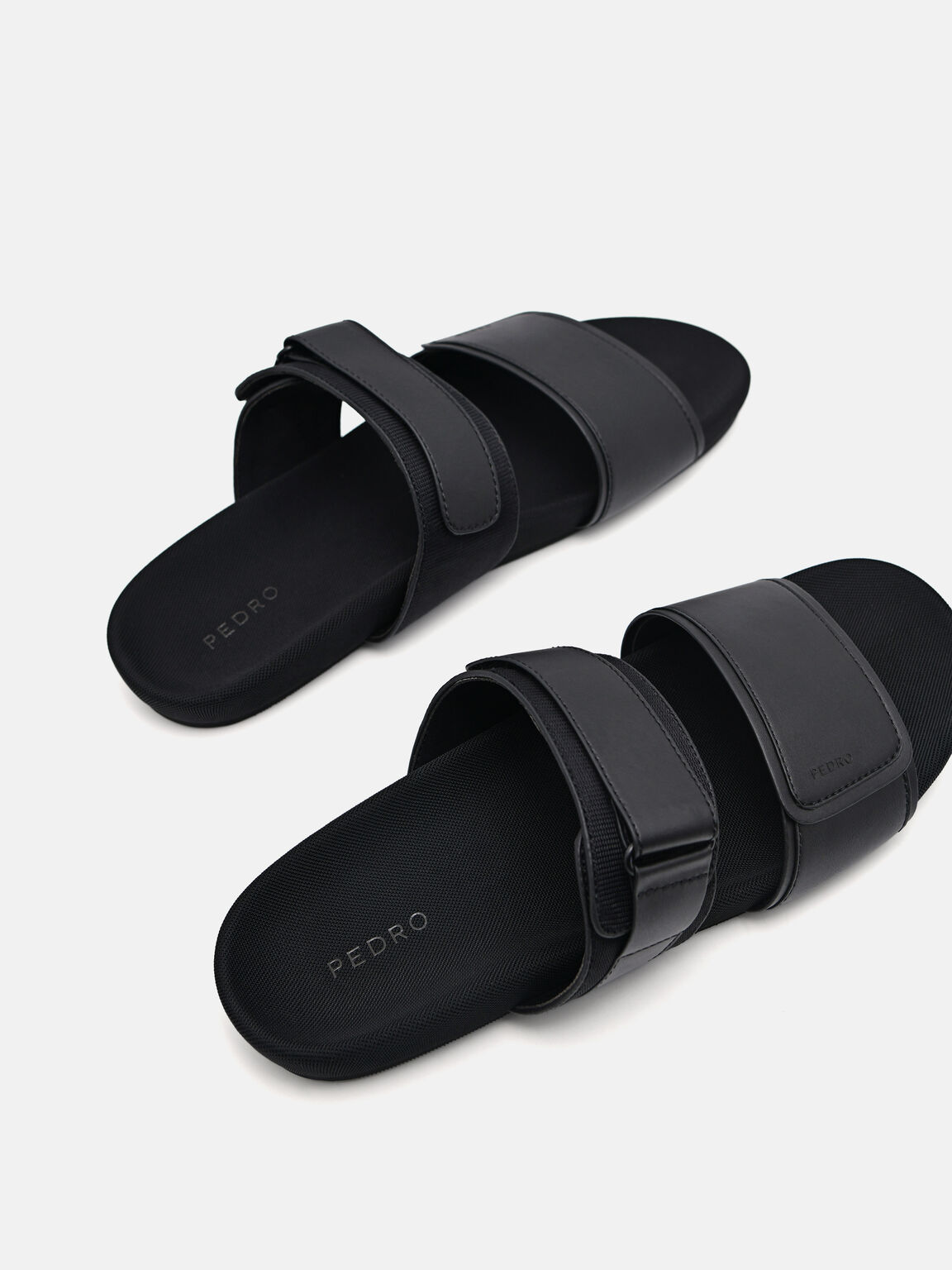 Double Strap Slide Sandals, 