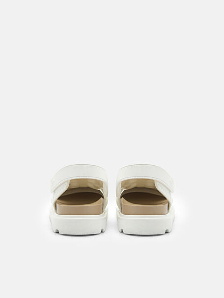 PEDRO Icon Leather Heel Sandals, Black