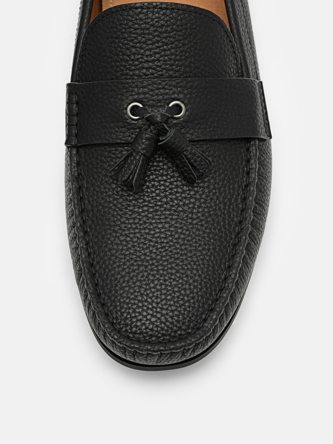 Leather Tassel Driving Shoes, , hi-res