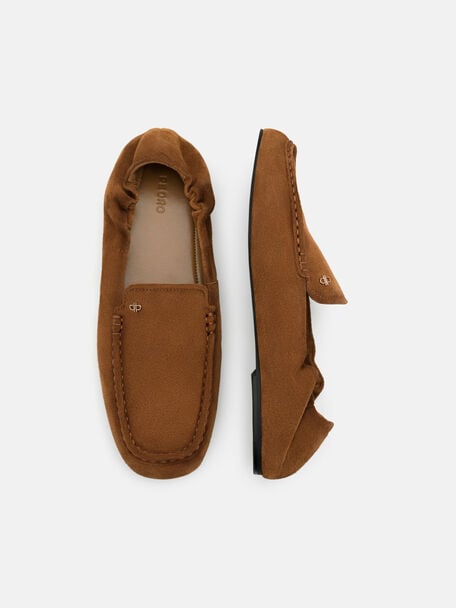 Gabrielle Suede Loafers, , hi-res