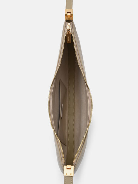 Jatte Leather Crescent Shoulder Bag, , hi-res