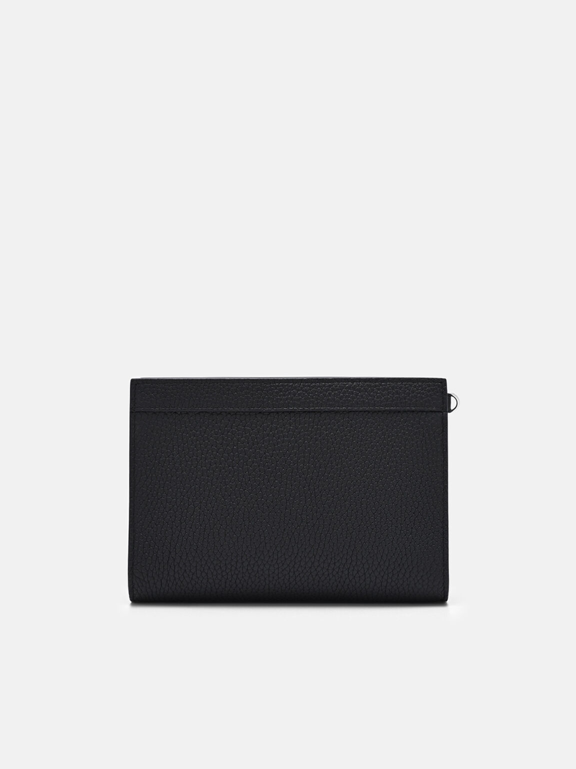 Pouch Kulit dengan Ritsleting, 