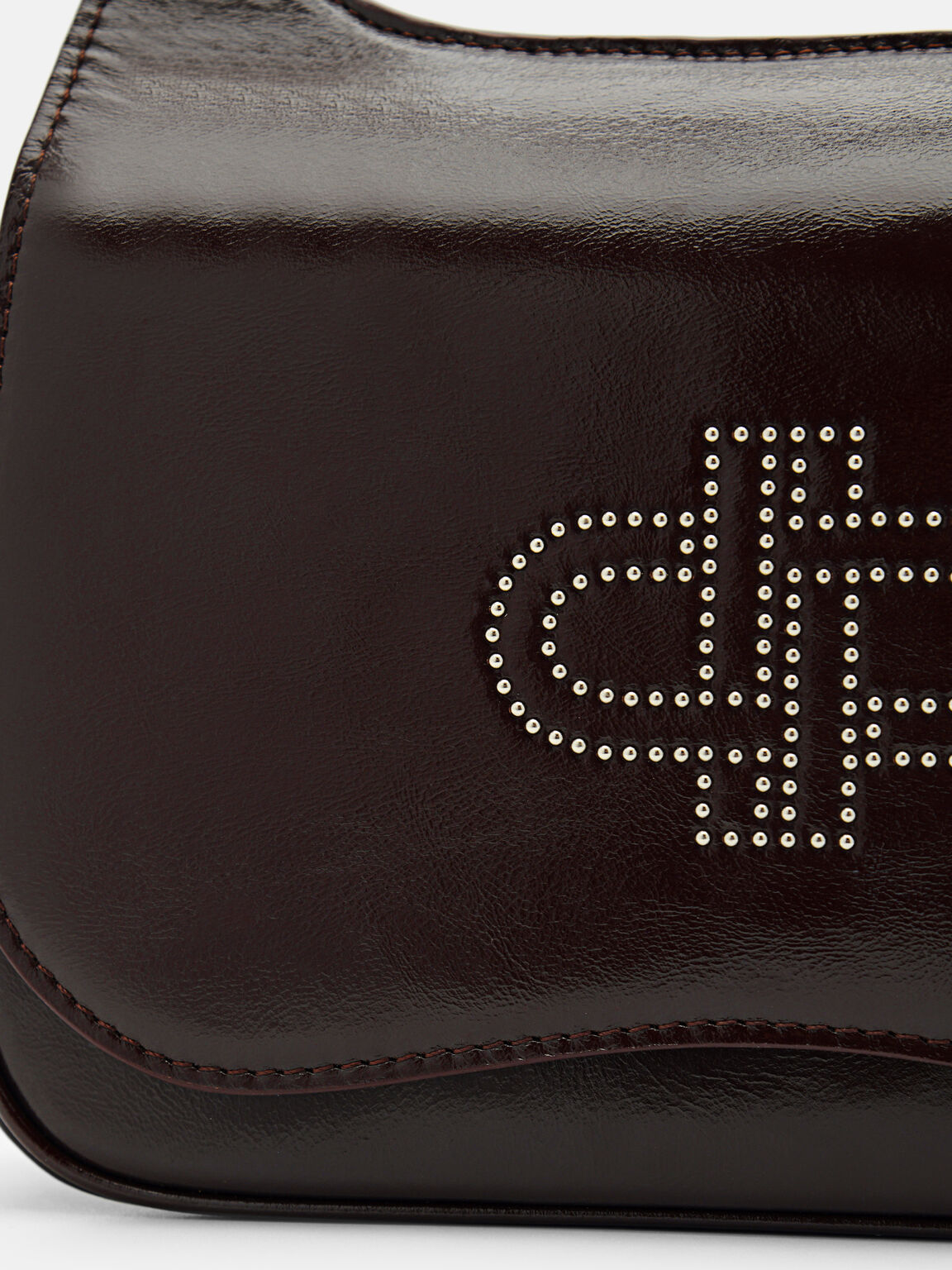 Tas Bahu Studded Kulit PEDRO Icon, 