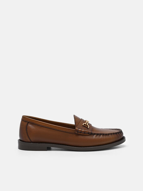 Sepatu Loafer Kulit Horsebit Alistair, , hi-res