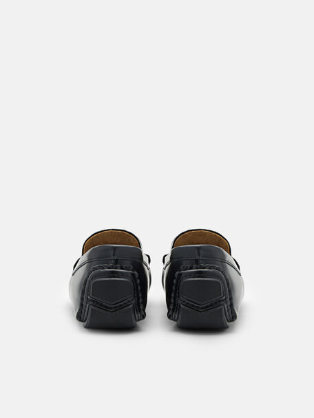 PEDRO Icon Leather Heel Sandals, Black