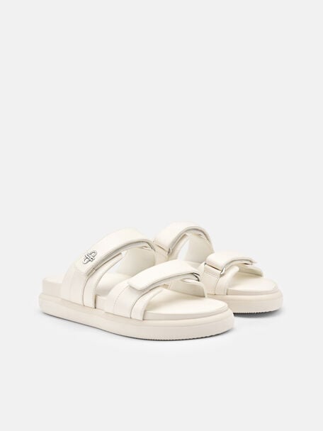 Sandal Slip-On Chalk Velcro, , hi-res