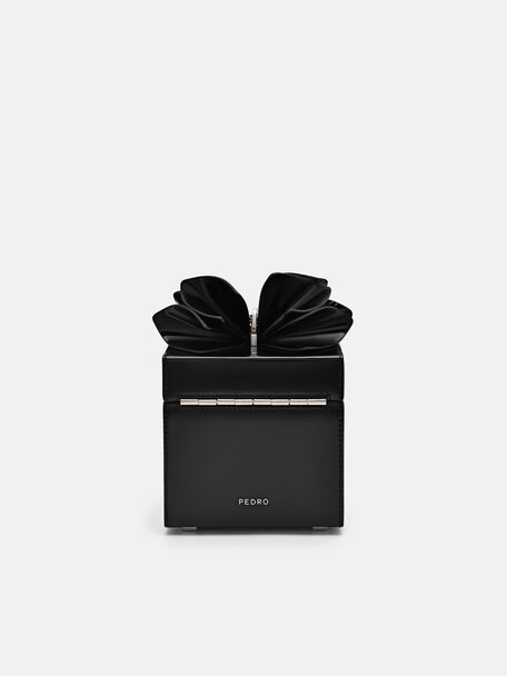 PEDRO Icon Leather Heel Sandals, Black