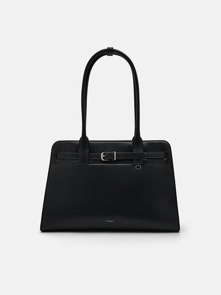 PEDRO Studio Phoebe Leather Tote Bag, Black