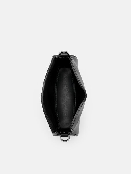 PEDRO Icon Leather Heel Sandals, Black