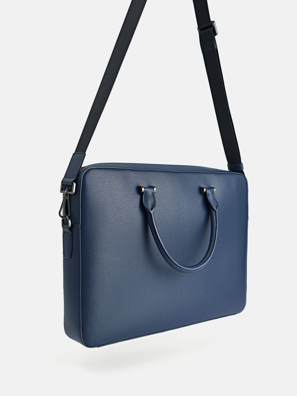Henry Textured Leather Briefcase, 