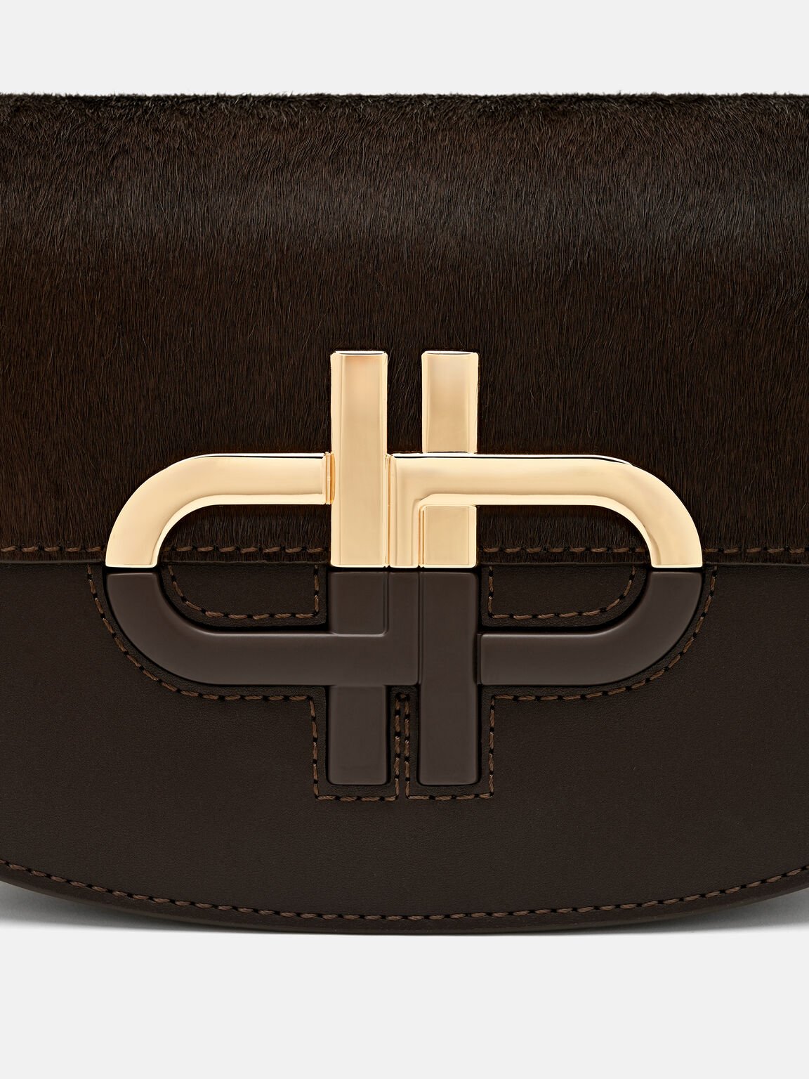 Duet Calf Hair Shoulder Bag, , hi-res