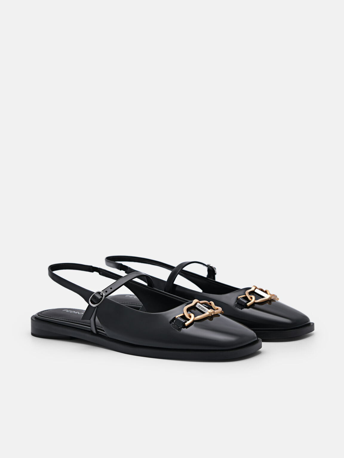 Sandal Slingback Kulit Jean, 