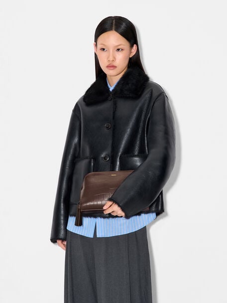 Tassel Shoulder Bag, , hi-res