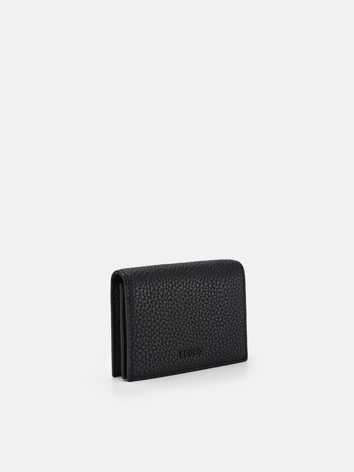 Tumbled Leather Bi-Fold Card Holder, 