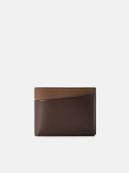 Nubuck Leather Bi-Fold Wallet with Insert, 