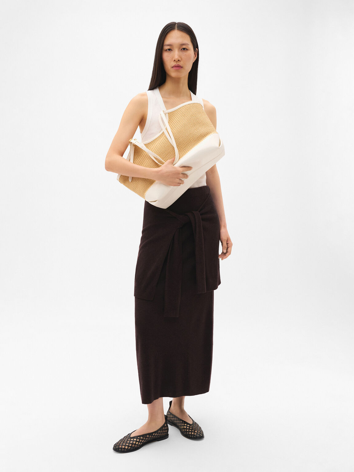 Melka Raffia Oversized Tote Bag, , hi-res