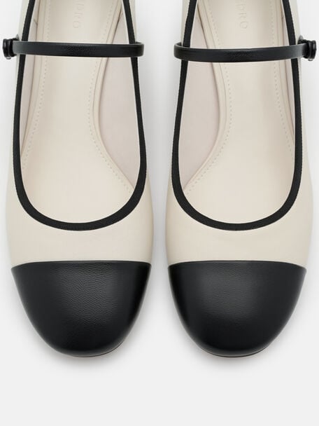 Claude Leather Mary Jane Pumps, , hi-res