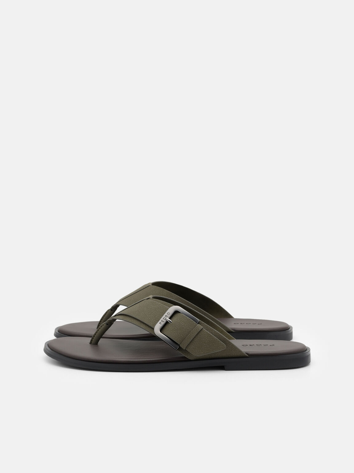 Sandal Jepit dengan Gesper, , hi-res
