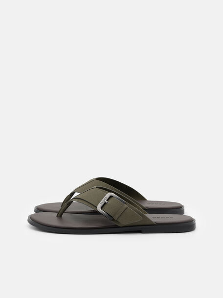 Sandal Jepit dengan Gesper, , hi-res