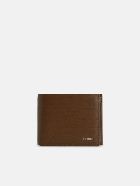 Full-Grain Leather Wallet with Insert, Dark Brown, hi-res
