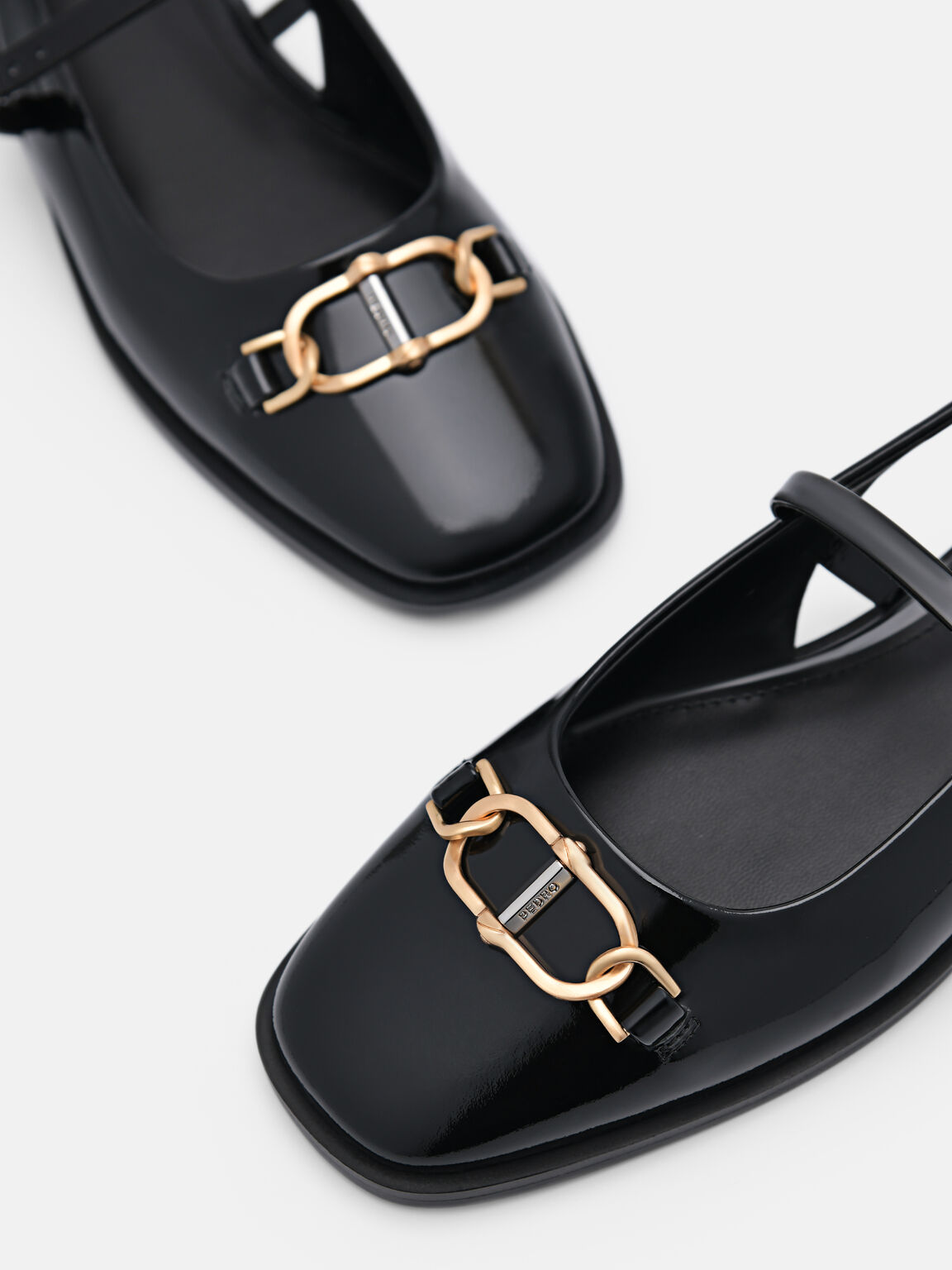 Sandal Slingback Kulit Jean, 