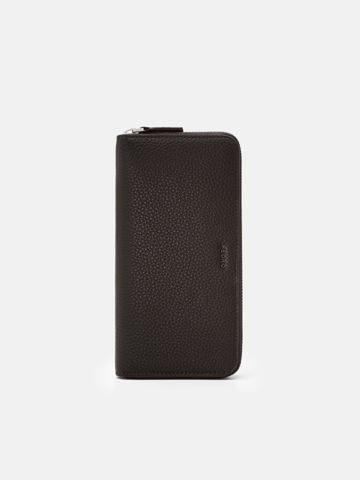 Tumbled Leather Long Wallet, 
