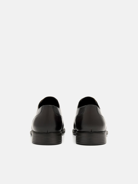 PEDRO Icon Leather Heel Sandals, Black
