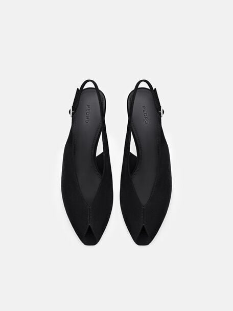 Sylvie Suede Slingback Heel Pumps, , hi-res