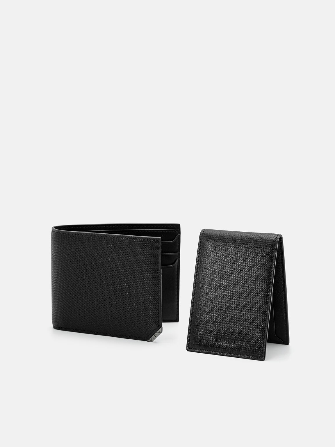 Leather Bi-Fold Wallet with Insert in Pixel, 