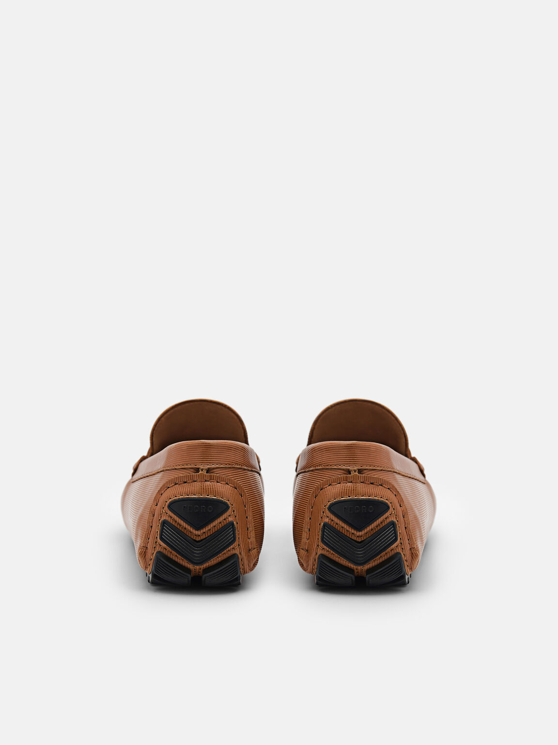 Embossed Leather Penny Loafers, , hi-res