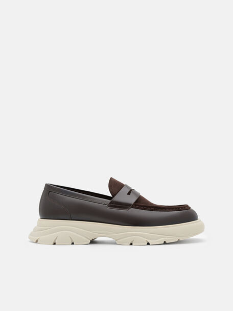 Hybrix Leather Loafers, , hi-res