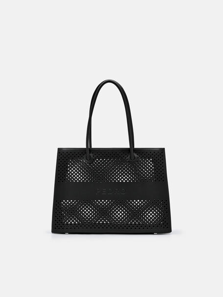 Kerri Tote Bag, Black, hi-res