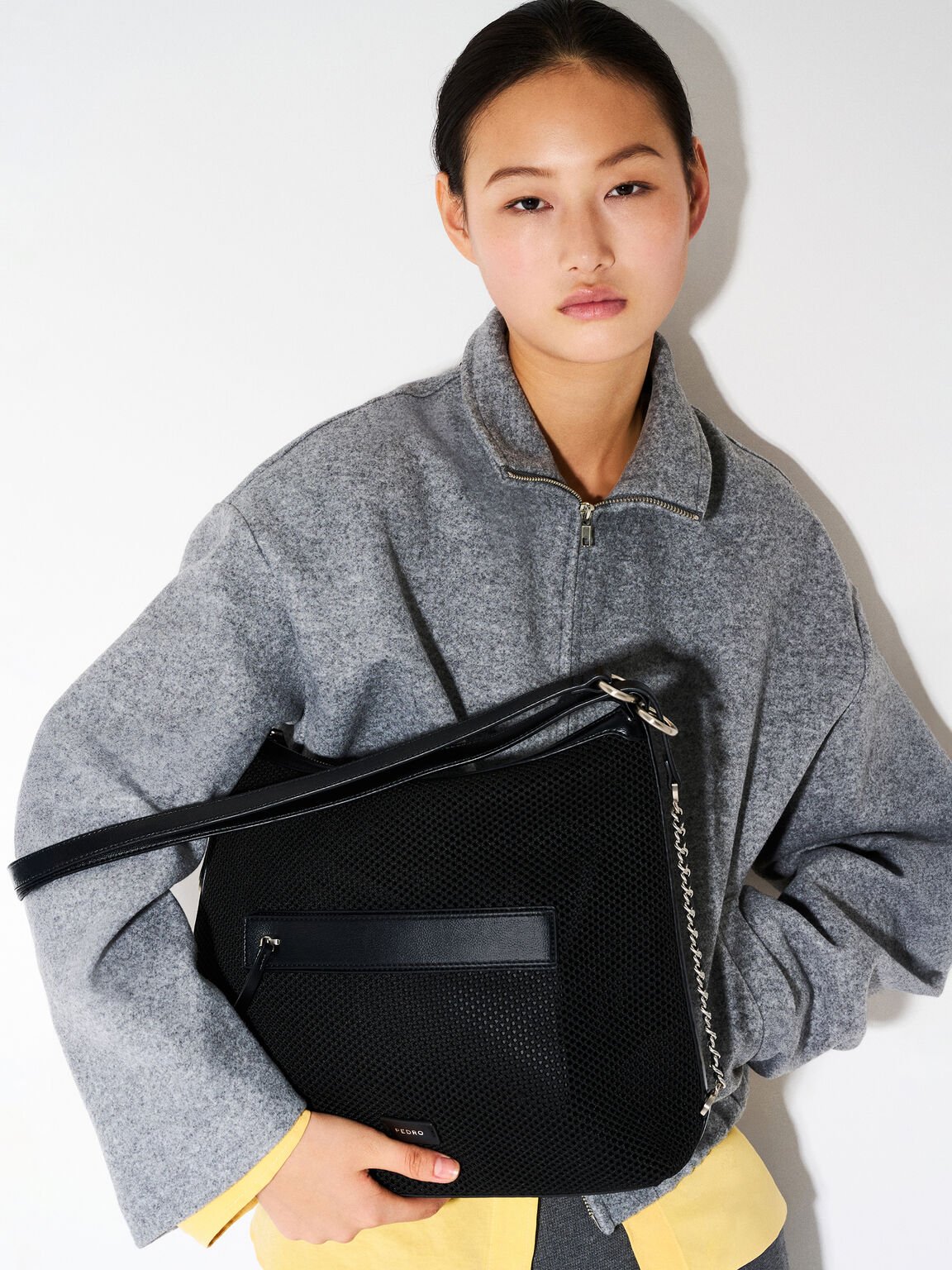 Ransel Slouchy Mesh Dua Cara Pakai, 