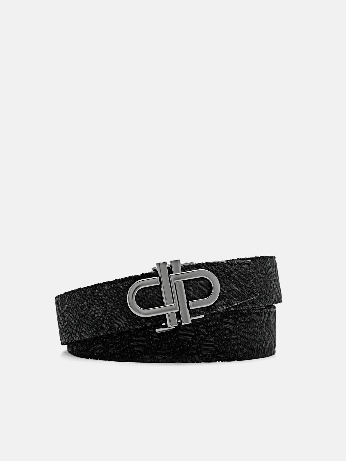 Belt Otomatis Fabric PEDRO Icon, Black, hi-res